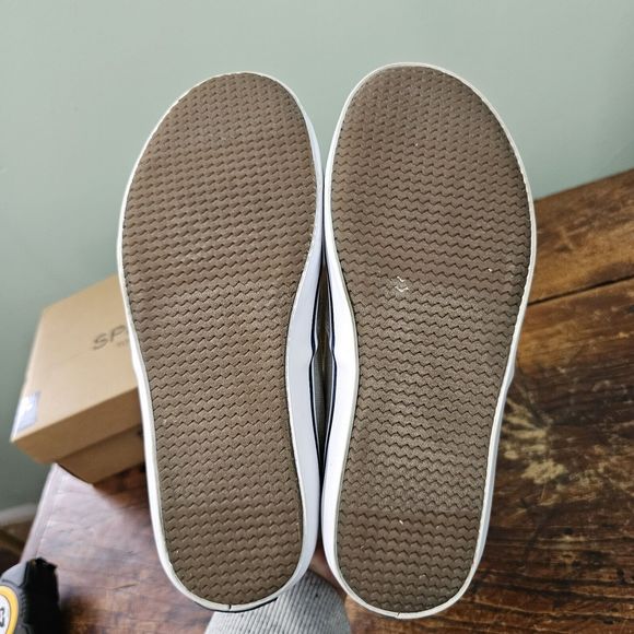 Sperry Top Sider Boys‎ STK266654 Size 3M Gray White Lace Up - Picture 5 of 6